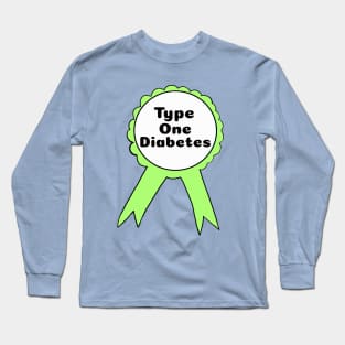 T1D Ribbon - Lime Green Long Sleeve T-Shirt